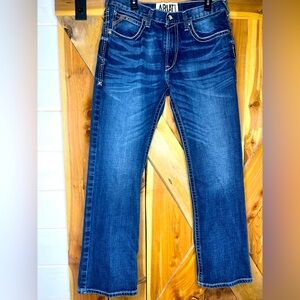 Ariat M4 Low Rise Boot Straight Jeans Loop Lock Mens 35/32